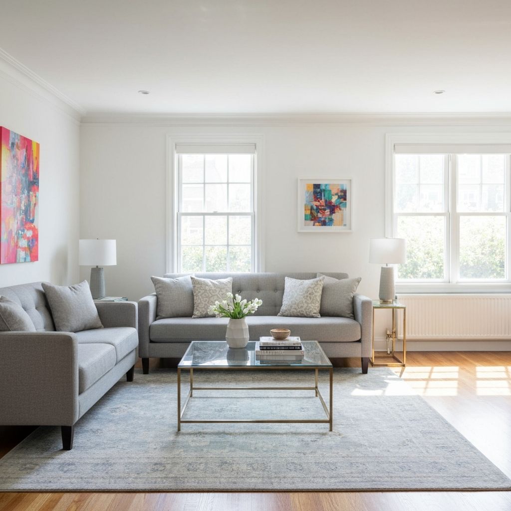 거실 청소 청소 후